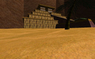 Una pirámide maya.
