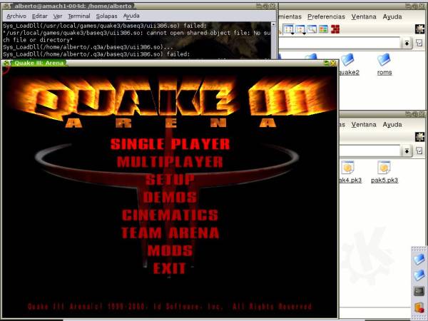 Menú de Quake3